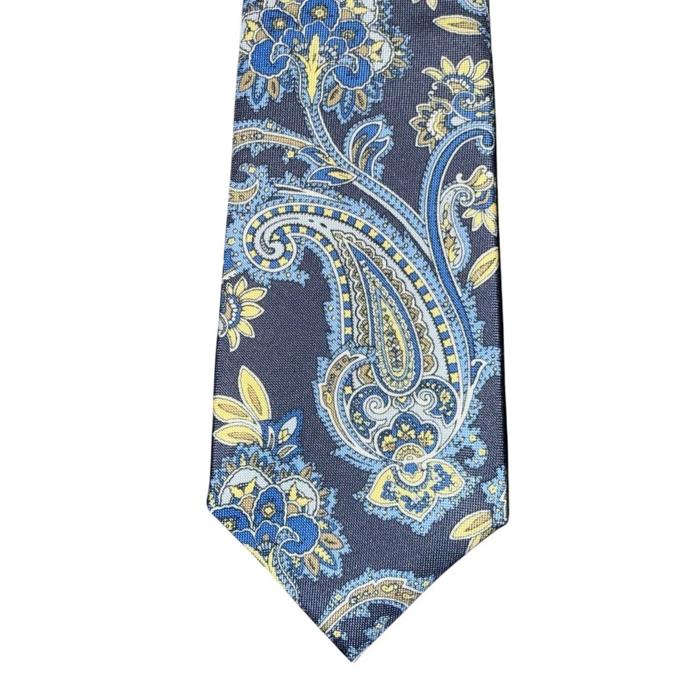 Daniel Cremieux Seven Fold Ltd Edition 82/202 Silk Blend Blue Paisley Tie